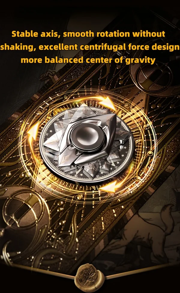 360&deg; Rotating Ring Buckle Cool Fidget Gyroscope Magnetic Bracket