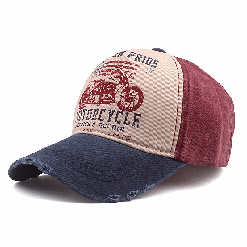 Motorcycle Washed Coated Car Baseball Cap / [viawink] /