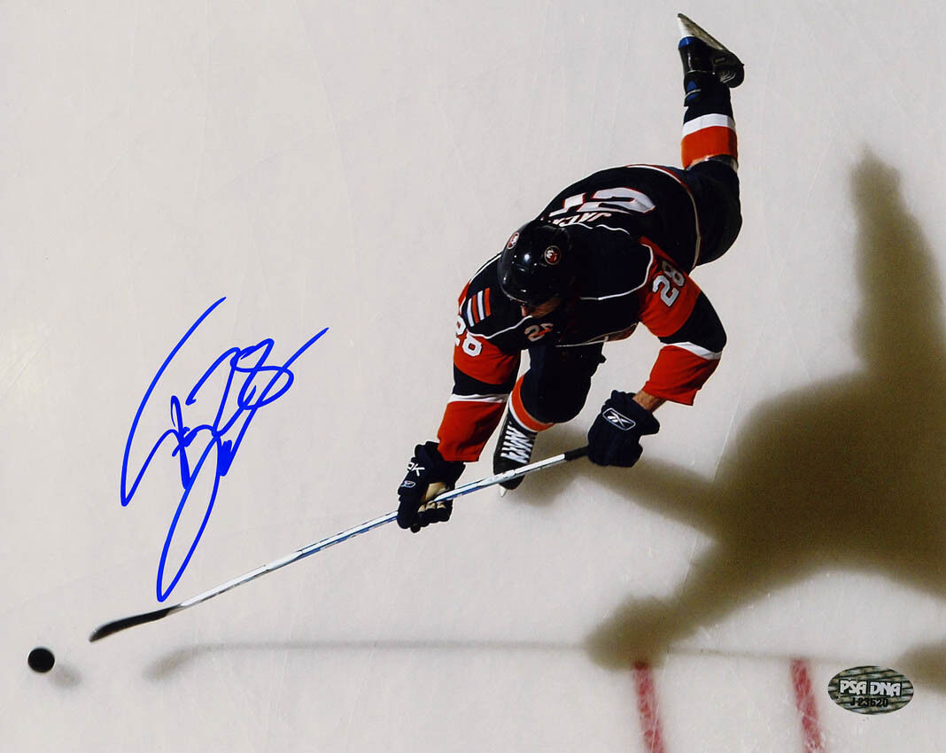 Tim Jackman SIGNED 8x10 Photo Poster painting New York Islanders PSA/DNA AUTOGRAPHED