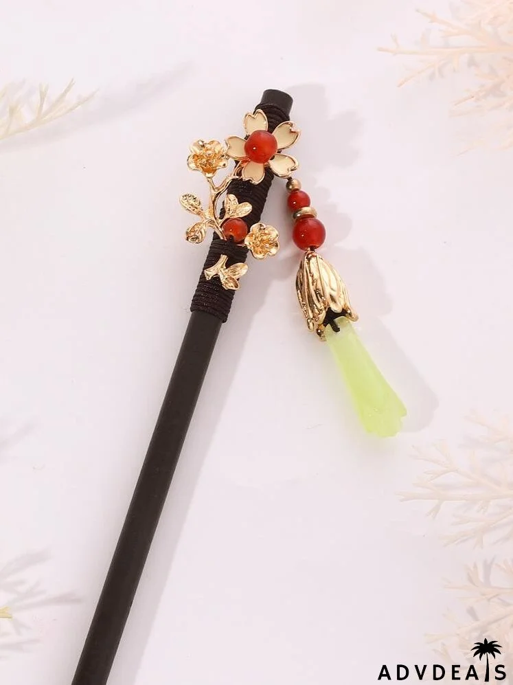 Flower Decor Hair Pin