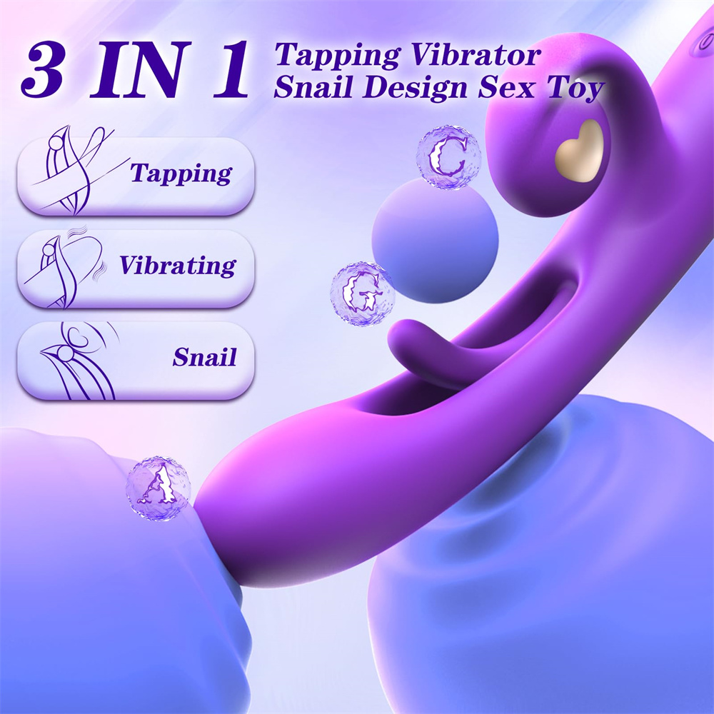 G Spot Vibrator Dildo Rabbit Adult Toys With 10 Vibration 7 Flapping Modes