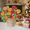 (US Only)2D Flat Flower Vase DIY Diamond Painting Tabletop Ornaments Kit for Home Office