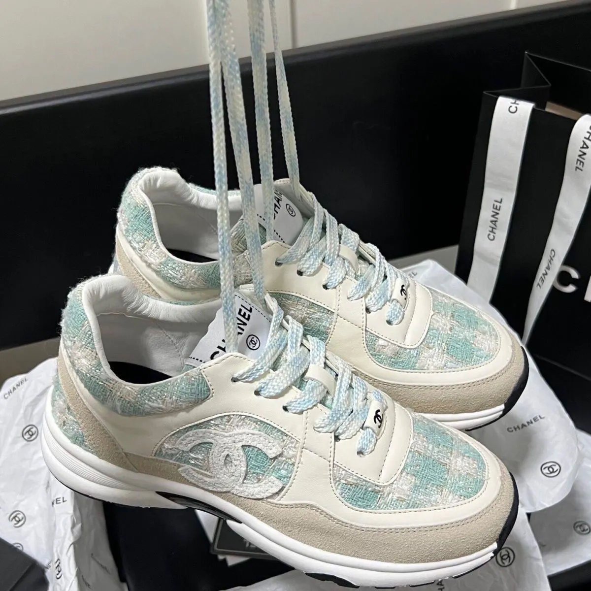 Classic Style Sneaker Women's Height Increasing Insole 2024 New Fashion All-Match Dad Shoes Woolen Color Matching Platform Casual Shoes