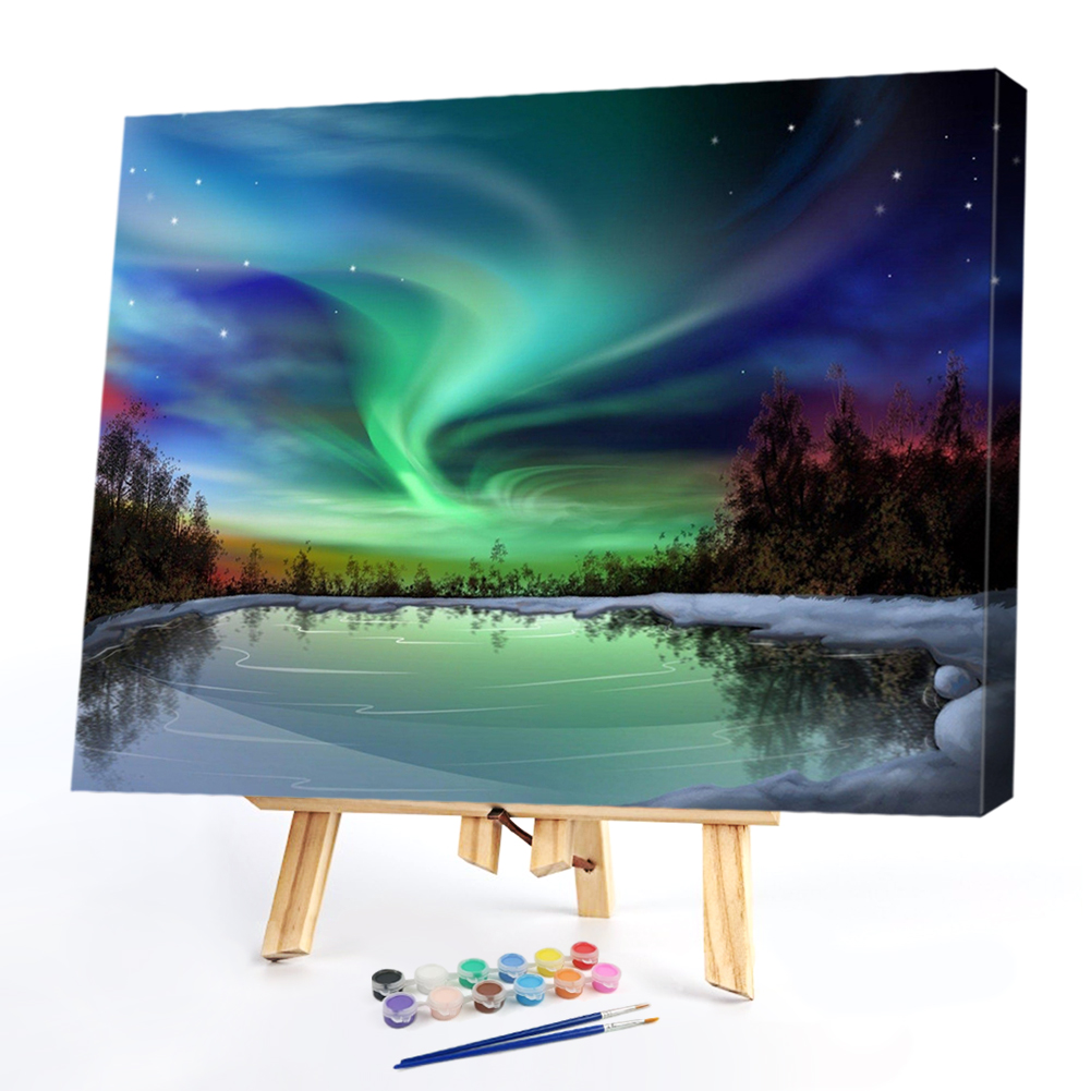 

40*30CM - Paint By Numbers - Northern Lights, 501 Original