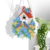 DIY Special Shaped Diamond Painting Double-sided Hanging Flower Birdhouse Wreath Kit