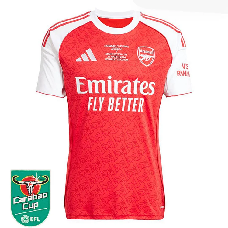 【S~5XL】Arsenal 25/26 Carabao Cup Final Jersey