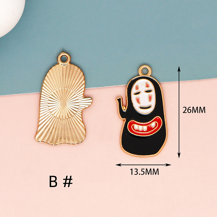 Bulk 10 30 Cartoon Faceless Male Charm DIY Jewelry Accessories Anime Periphery Alloy Enamel Bracelet Necklace Keychain Handmade Material 