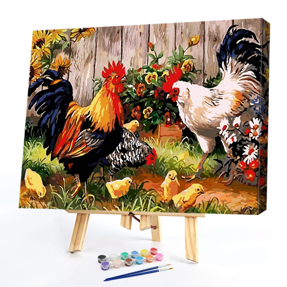 Yard Chicken - Paint By Numbers(50*40CM)