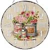 2D DIY Acrylic Iron Bucket Diamond Painting Wall Clock Pendant w/ Clock Function