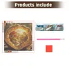 Diamond Painting -DIY Round Drill Heart-Shaped Beach Scene(40x40cm)