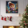 Diamond Painting -DIY Round Drill Christmas Owl(40x40cm)