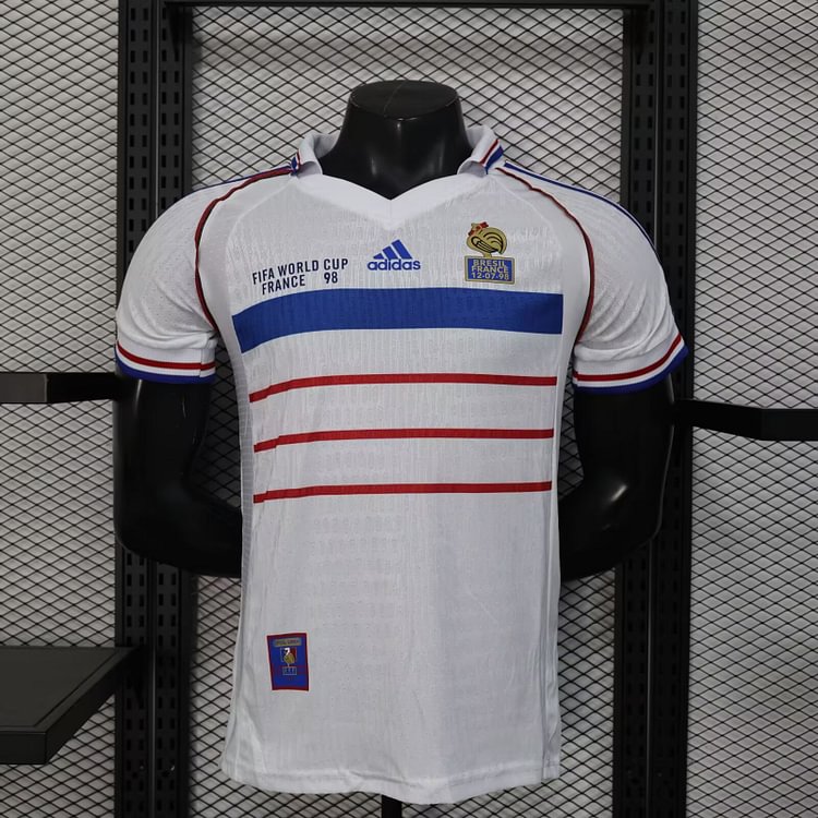 2025-26 France White Retro Jersey - Player Edition