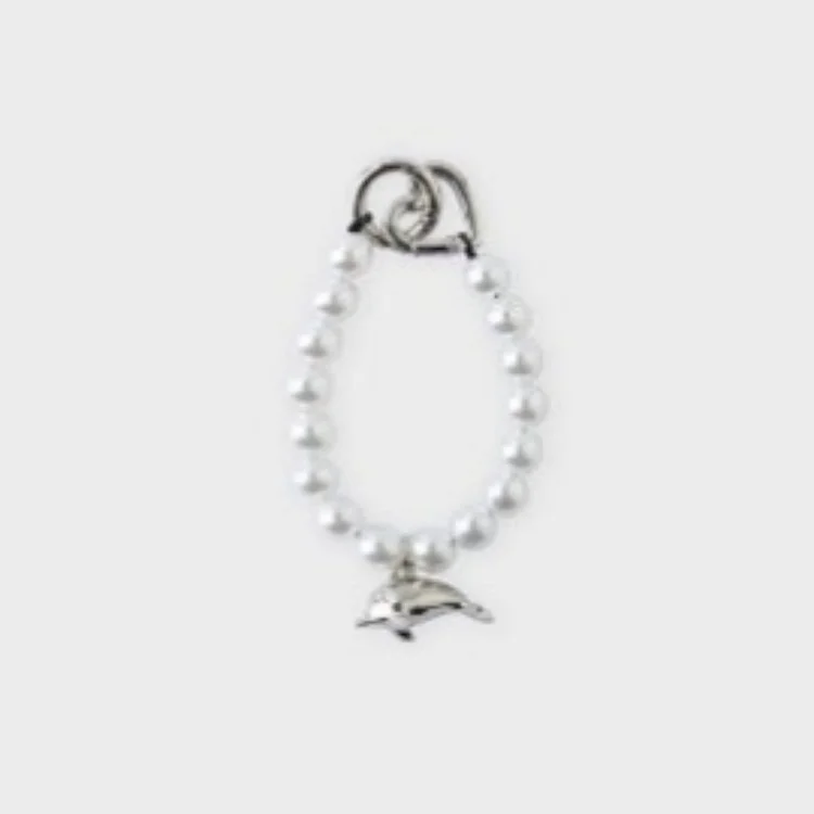 NewJeans POP-UP STORE NJ GET UP Beaded Keyring（White）