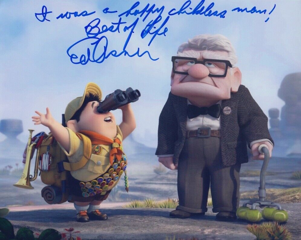 Ed Asner (UP) signed 8x10 Photo Poster painting