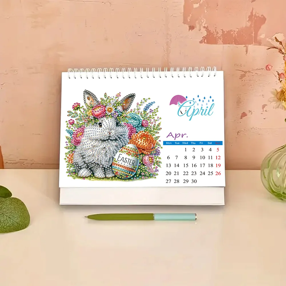 5D/DIY Calendar Crystal Painting Desk Calendars Kit Diamond Painting Calendar