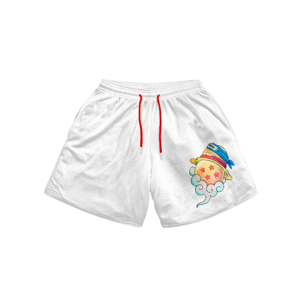 Men's Casual Drawstring Print Shorts、、URBENIE