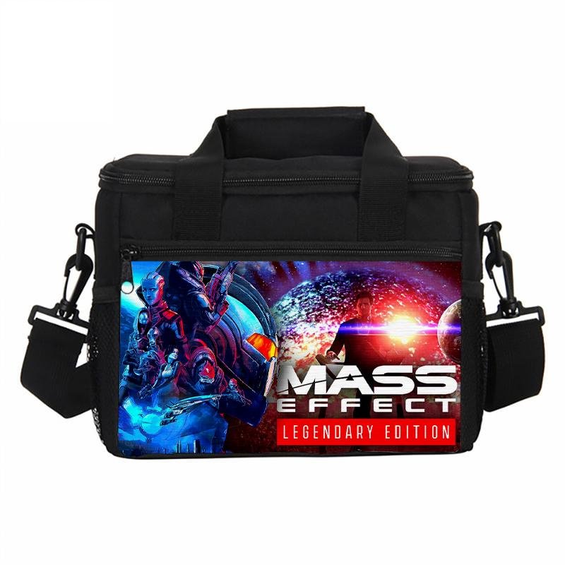 Mass Effect Legendary Edition Portable Lunch Bag Multifunctional Storage Bag for Kids