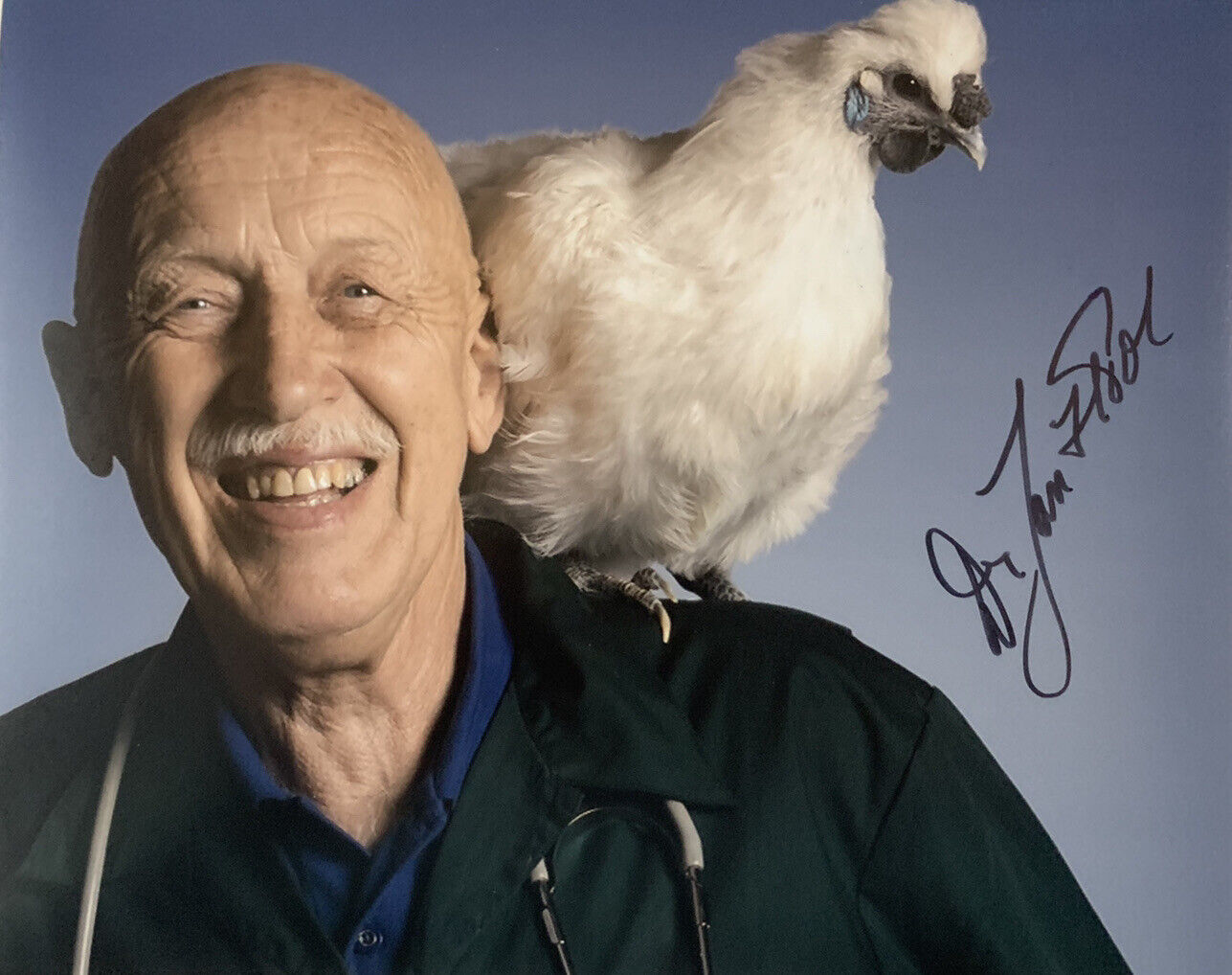 DR JAN POL HAND SIGNED 8x10 Photo Poster painting VETERINARIAN TV SHOW AUTOGRAPH RARE COA