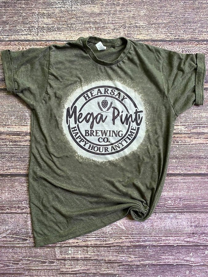 Johnny Depp Hearsay Brewing Company Print T-Shirt