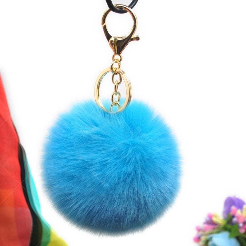Cute Solid Color Alloy Cloth Women’s Keychain