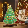 3D Double Sided Drills Diamond Painting Xmas Tree DIY Special Shaped Desk Ornament Kits