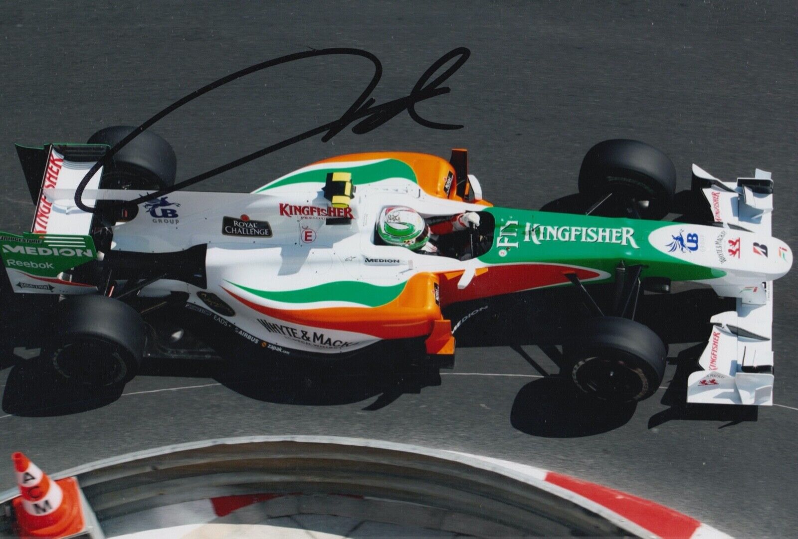 Vitantonio Liuzzi Hand Signed 12x8 Photo Poster painting F1 Autograph Force India 6