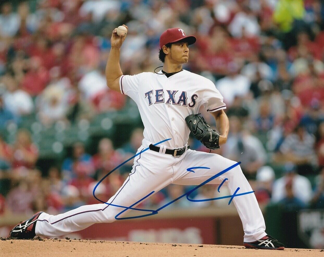 YU DARVISH SIGNED AUTOGRAPH 8X10 Photo Poster painting TEXAS RANGERS
