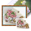 (Multi Style)Butterfly-Partial Embroidery 2 Strands 14CT Stamped Cross Stitch-45*35CM