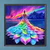Diamond Painting -DIY Round Drill Colorful Girl Dress(40x40cm)