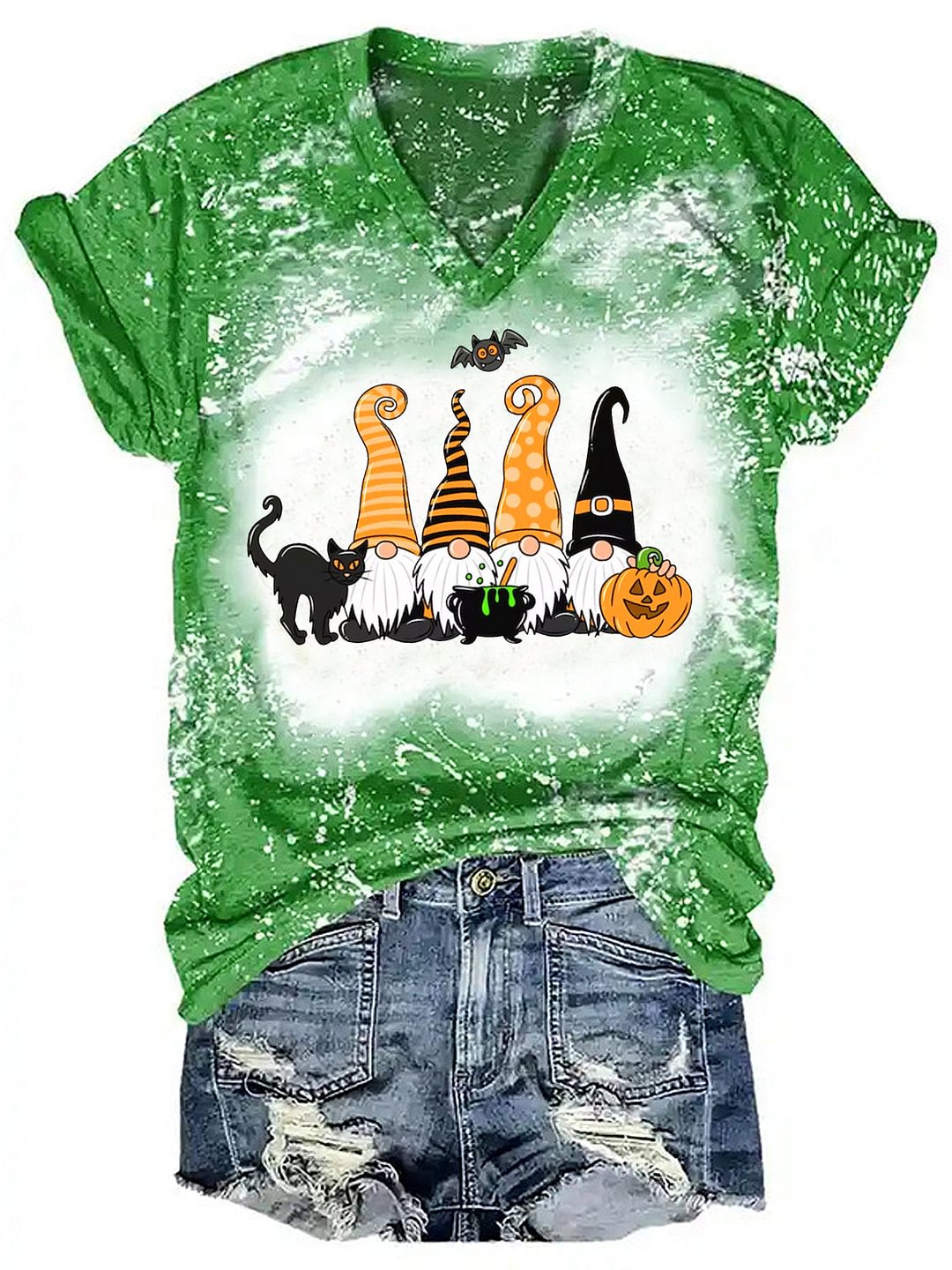 Halloween Gnomes Tie Dye Shirt