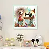 Weird Sewing Girl-11CT Stamped Cross Stitch 40*40cm/15.75*15.75in tapestrymarket