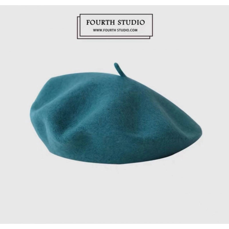 Running Size/Color Wool Beret Girls Winter Belle Cap Japanese Style Literary Retro Painter Hat