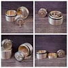 Pure Copper Exquisite Tape Measure Mini Manual Reel Retro flywheel Sewing Tool