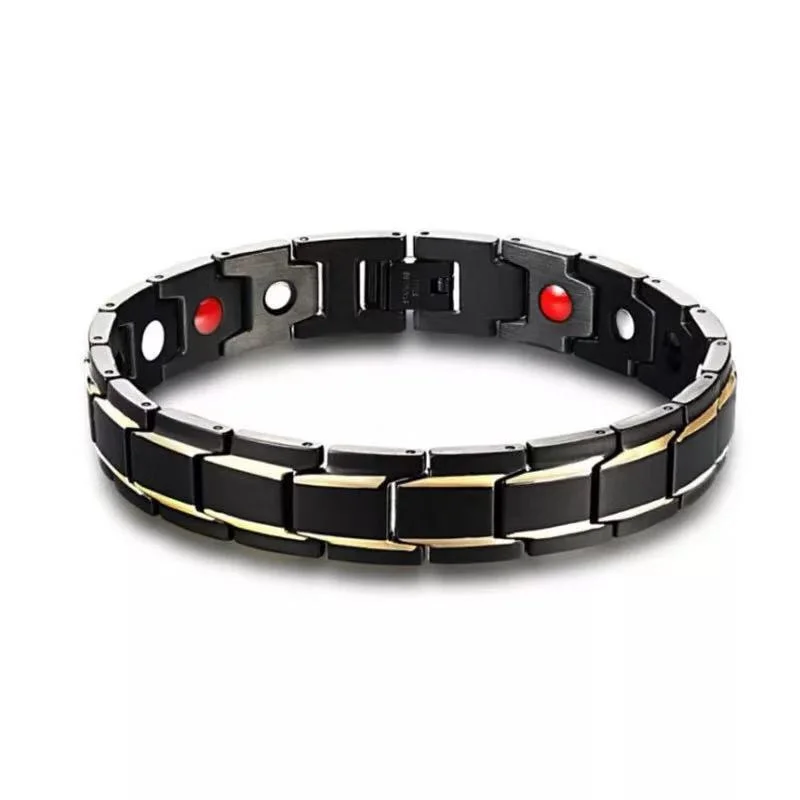 Couple type magnetic therapy bracelet
