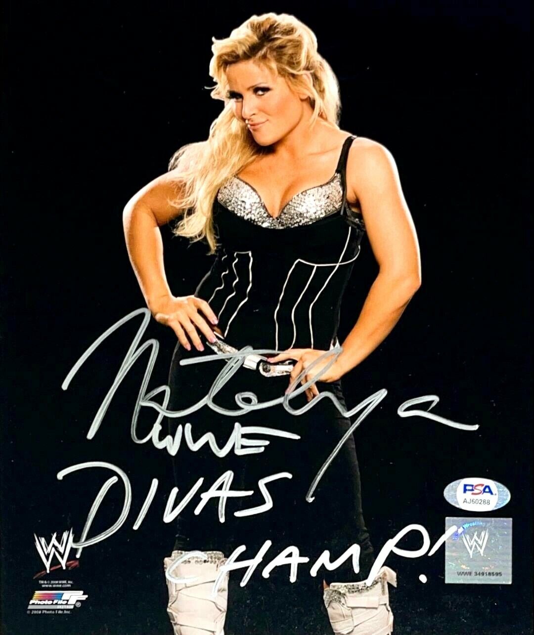 WWE NATALYA HAND SIGNED AUTOGRAPHED 8X10 Photo Poster painting FILE Photo Poster painting WITH PSA DNA COA 29