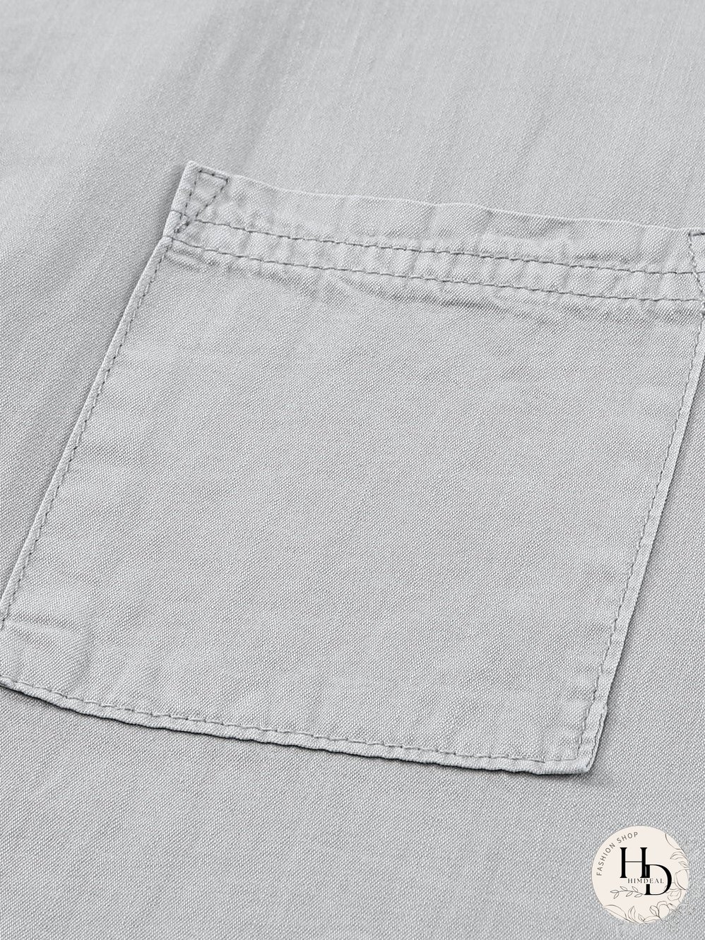 Chic Boyfriend Style Denim Shirt with Short Sleeves