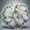 Belle jupe danseuse fille-partielle sp&eacute;ciale diamant peinture-30 * 30cm