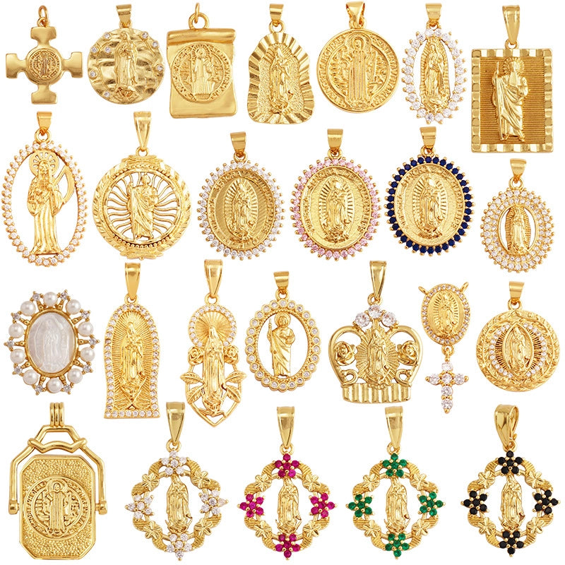 1 Piece 17*24mm 20 * 23mm Copper Human Pendant Jewelry Accessories