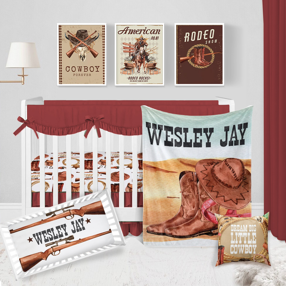 Western cheap nursery bedding