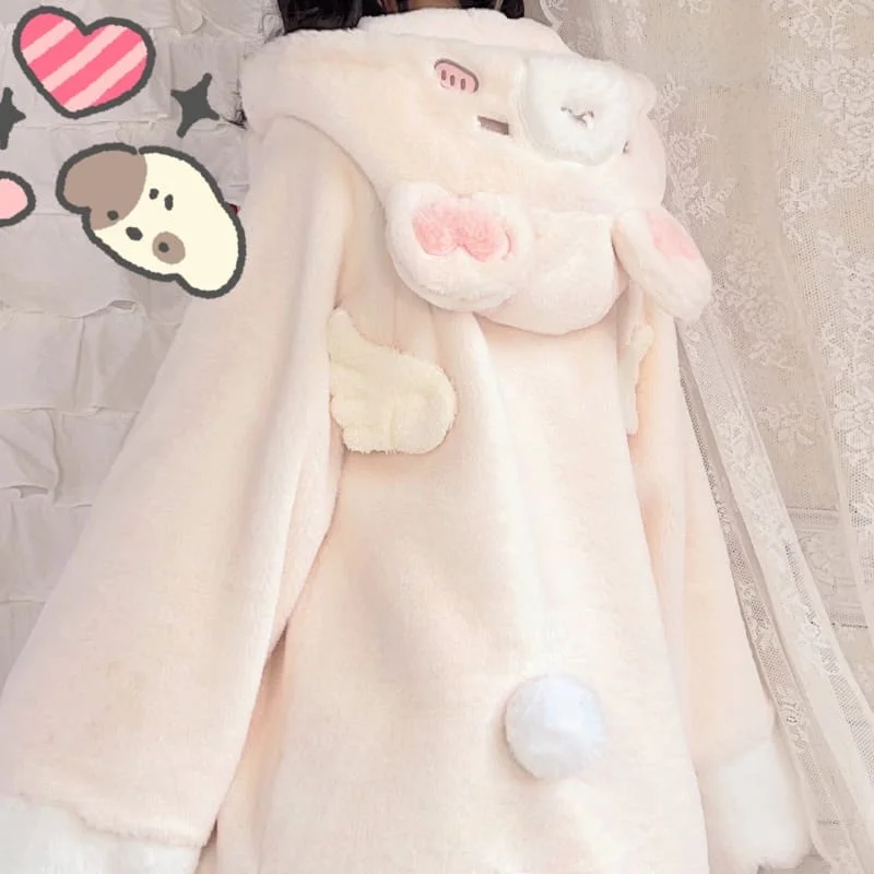 [Fully Payment Reservsation] Kawaii Sleepy Bear Cute Cat Winter Lolita Coat SP18408