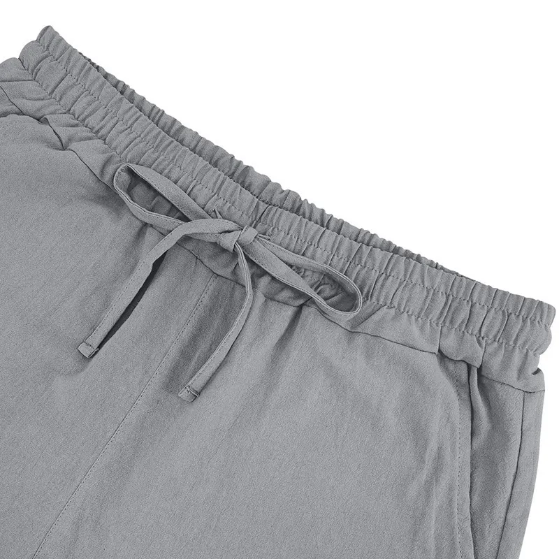 Men's Vintage Linen Casual Beach Vacation Shorts-INSPIREUSE