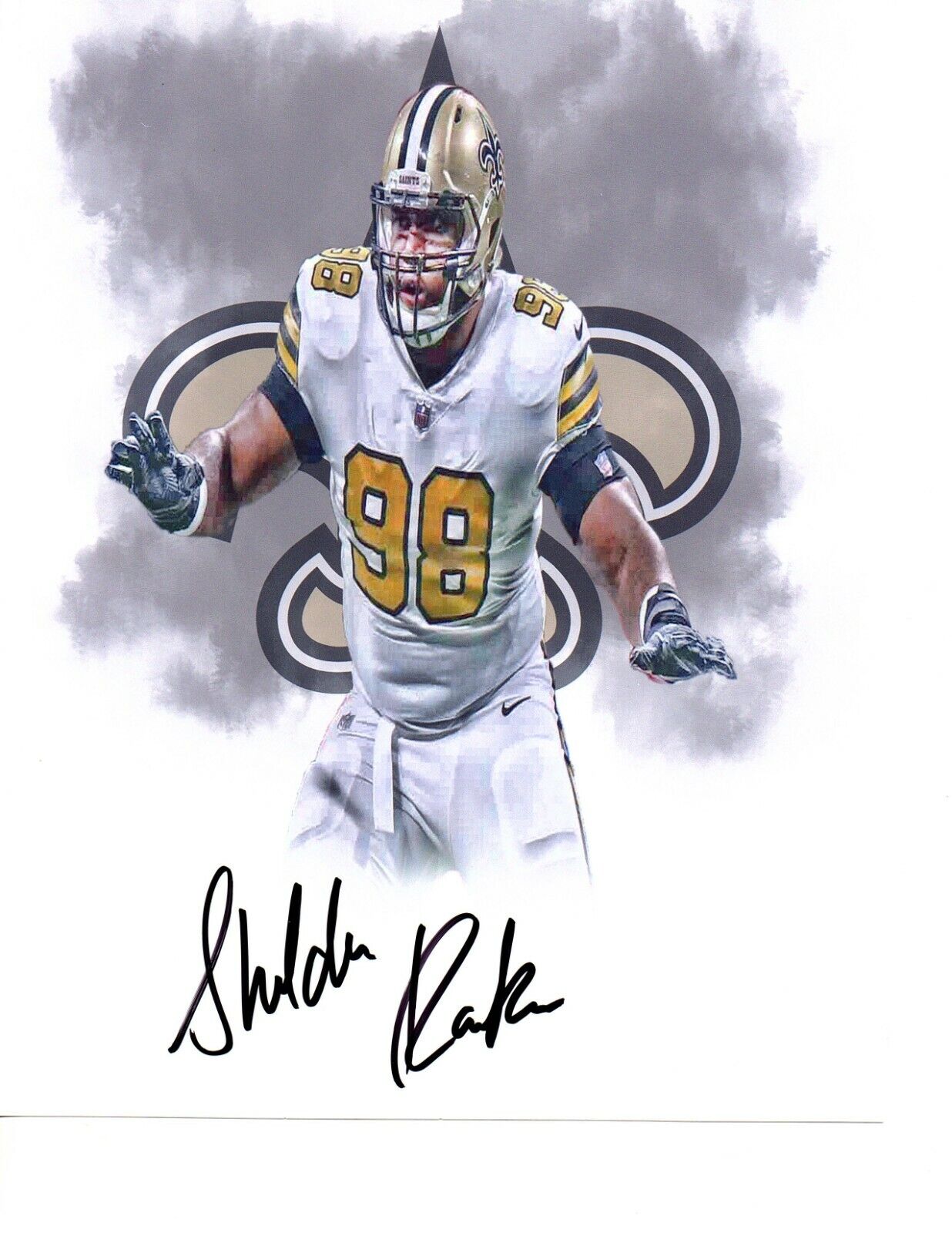 Sheldon Rankins New Orleans Saints signed autographed 8x10 football Photo Poster painting COA