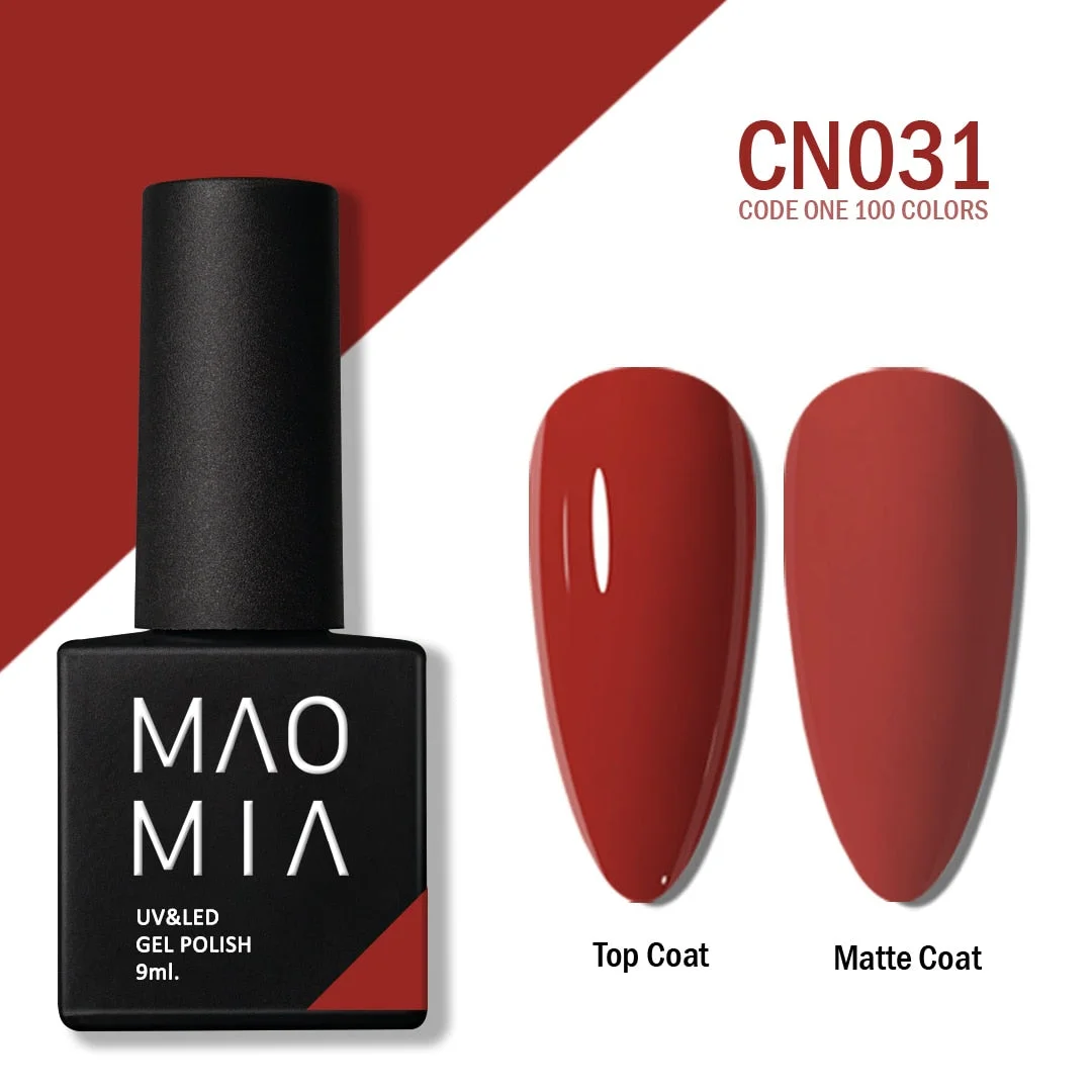 MAOMIA CODE ONE Gel Polish 100 Colors Soak Off UV/LED 9ML Professional Salon Nail Paint Semi Permanent Manicure