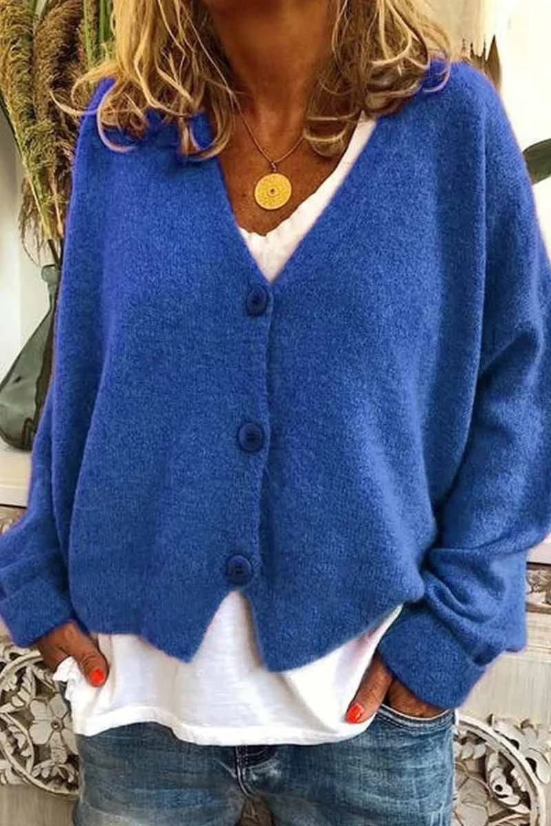 Casual Loose Knitted Cardigan ( 6 Colors )