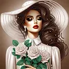 Diamond Painting-DIY Crystal Rhinestone Elegant Girl