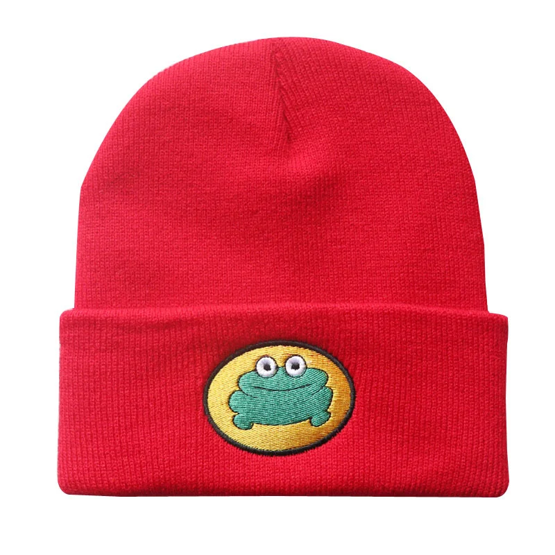 Cartoon Beanie  Frog Wool Hat Parapa The Rapper Knit Hat
