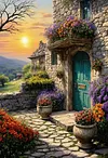 Luxury AB Velvet Diamond Painting Kit - Landscape