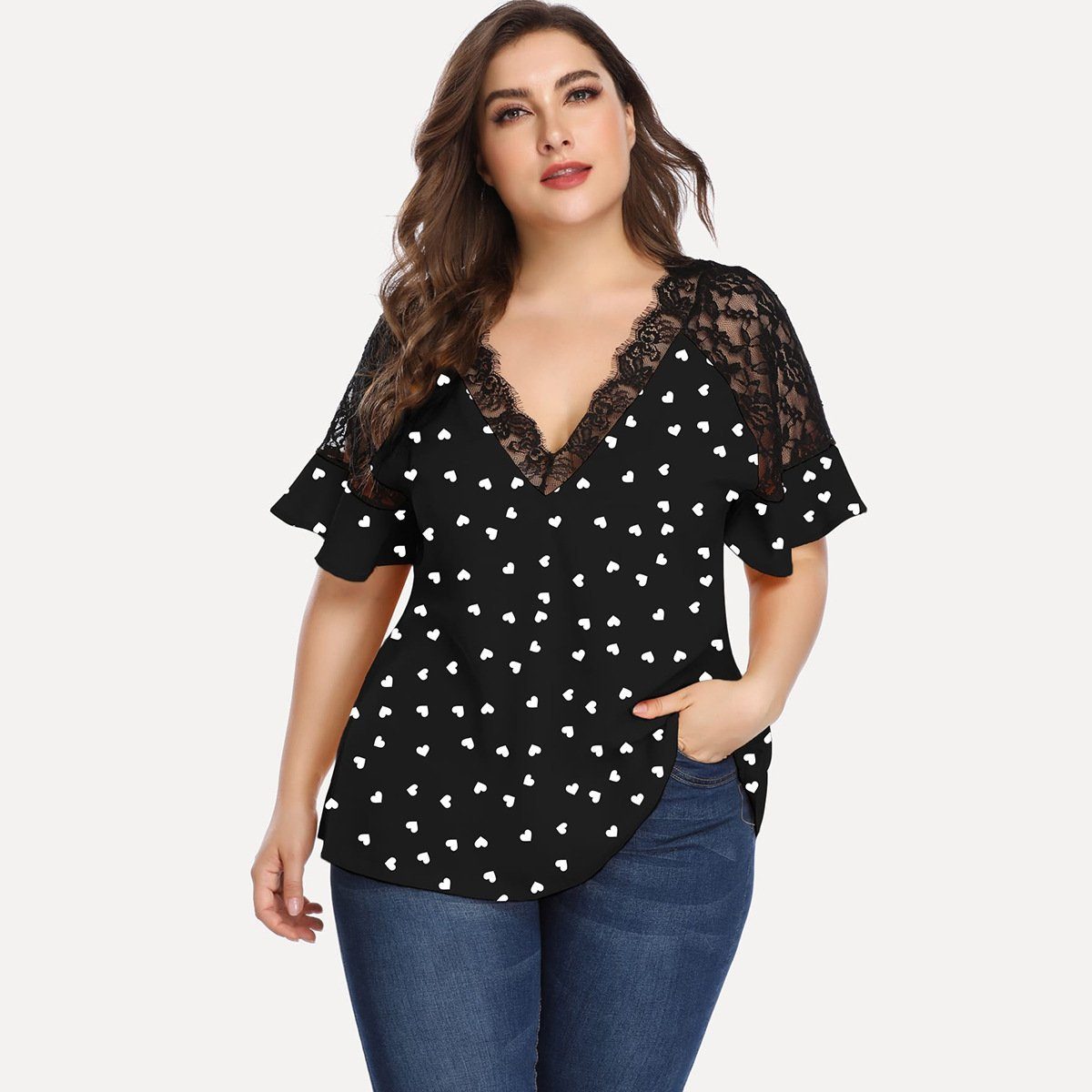  thdmladies Polka Dot T-shirt thedmladies