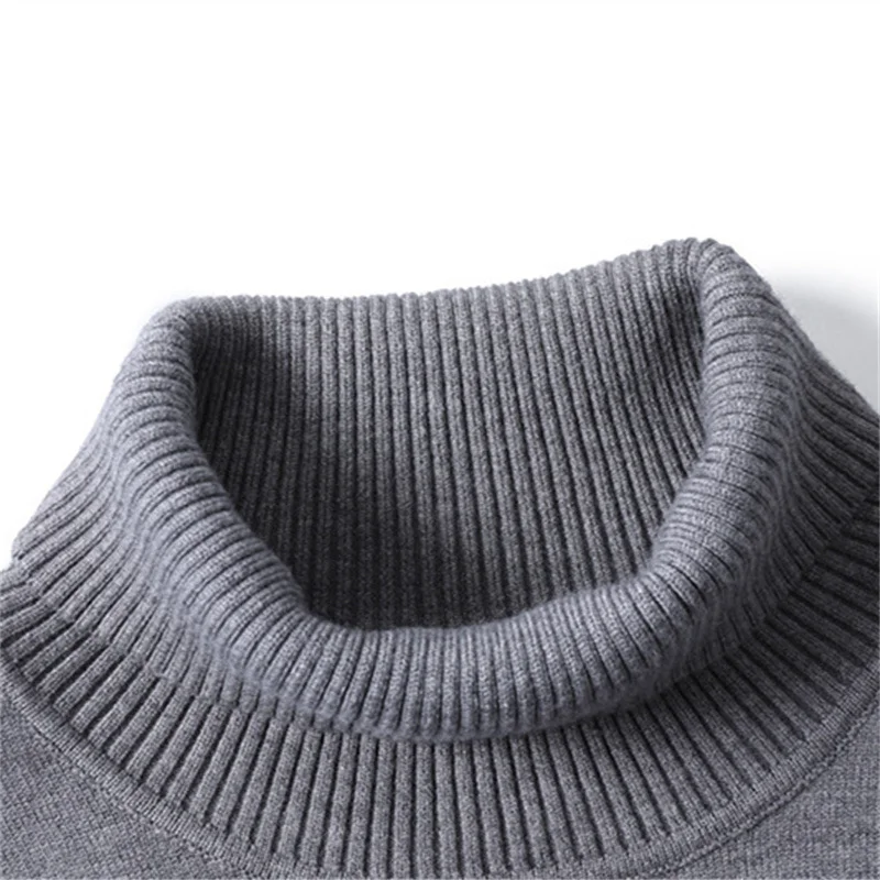 Casual Solid Color Turtleneck Sweaters(3 Colors) main image 0