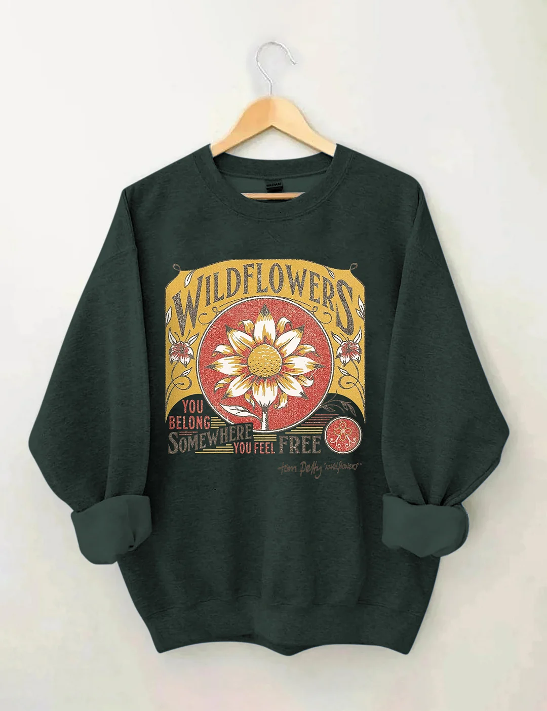 Tom Petty Wildflowers Natural Sweatshirt